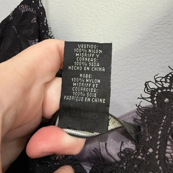 Anne Klein Black Lace Dress Sleeveless Midi Evening Cocktail Party Size 6 - Picture 4 of 7